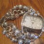 silver,rhinestone watch