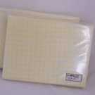 2 Crib Sheets Yellow Gingham Check Baby Soft Sheet NEW