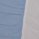 Blue solid Bluebell dust ruffle crib Skirt baby boy