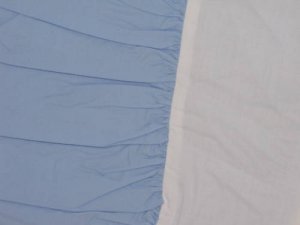 Blue solid Bluebell dust ruffle crib Skirt baby boy