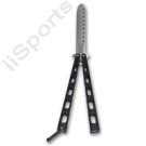KO2200A-B  Practice Safety Balisong Knife Black escrima kali arnis martial arts