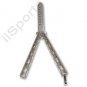 KO2200A-S  Ronin Gear #220 Practice Balisong Knife Silver taekwondo karate DULL
