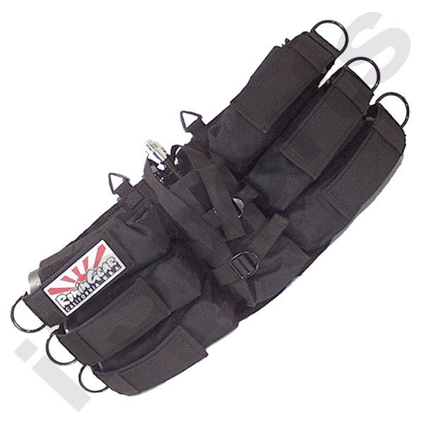 UX0049A Ronin Gear Paintball 6 Pod Tube + HPA Tank Holder Ball Hauler
