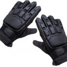 PT5402A  iiSports Flexon Full Finger Armored Vented Paintball Airsoft Leather Gloves MEDIUM