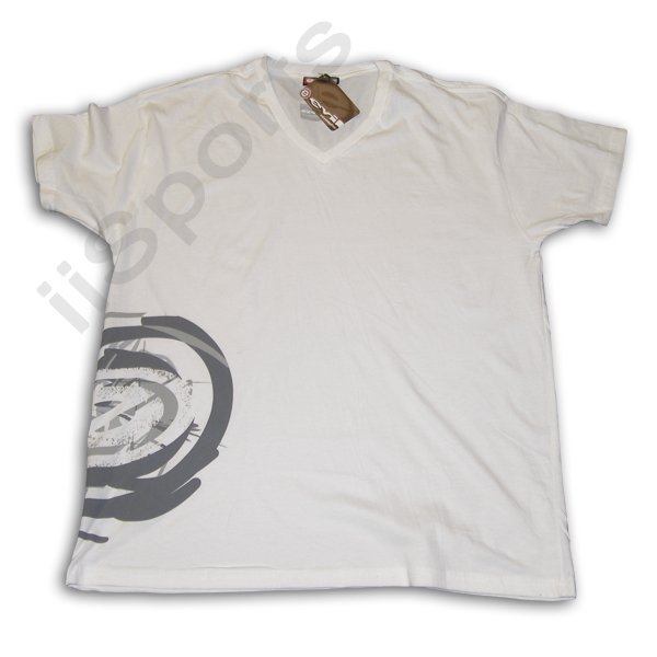 AT0111A  Evil 07 Paintball Swirl short sleeve T-Shirt White XL 100% Cotton Tee New! RARE!