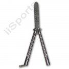 KO2150C Ronin Gear #215 Skeletonized Stainless Steel Practice Balisong Butterfly Knife KO2150C Ronin Gear #215 Skeletonized Stainless Steel Practice Balisong Butterfly Knife