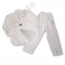 UK1002A Korean Karate Taekwondo White V-Neck Uniform Gi #2 Adult XS martial arts tang soo do