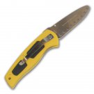 KO2900A-Y  Practice Folding Knife Safety Yellow krav maga jeet kune do kali escrima arnis