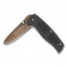 KO2900A Krav Maga Karate Martial Arts Practice Folding Knife Black Dull Blade KO2900A Krav Maga Karate Martial Arts Practice Folding Knife Black Dull Blade