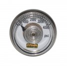 XP9955A-M3  Small 1" diameter CO2 HPA Compressed Air Gas Micro Gauge 0-4000 psi