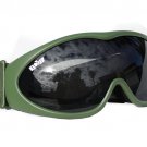 YG0001A-OLV  GXG Deluxe Airsoft Goggles OD Olive Green Frames + Smoke Polycarbonate Lens