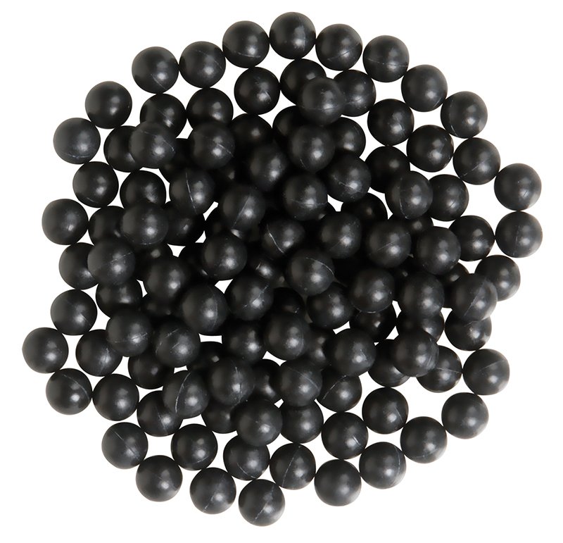 XP7054A .43 caliber reusable Rubber Paintballs - 100ct Black 11mm chaser zball