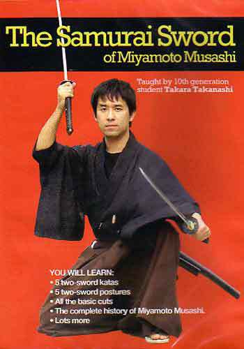 VD7172A Samurai Sword of Miyamoto Musashi Ni Ten Ichi Ryu DVD Takanashi fighting cutting
