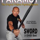 VD5110A  3 DVD Set Pakamut Filipino Martial Arts Sword Fighting System Felix Roiles kali