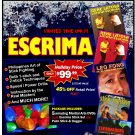 VD9908P  Filipino Martial Arts Escrima Gift Set 5 DVDs + Rattan Stick/Daga Set $175 Value