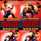 VD5171P 4 DVD Set Muay Thai Boxing Fighting Techniques combos counters DVD Vut Kamnark