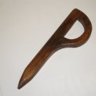 WO1012A  Hawaiian Lua Practice Hardwood Kuekue Knife with Guard Polynesian martial arts