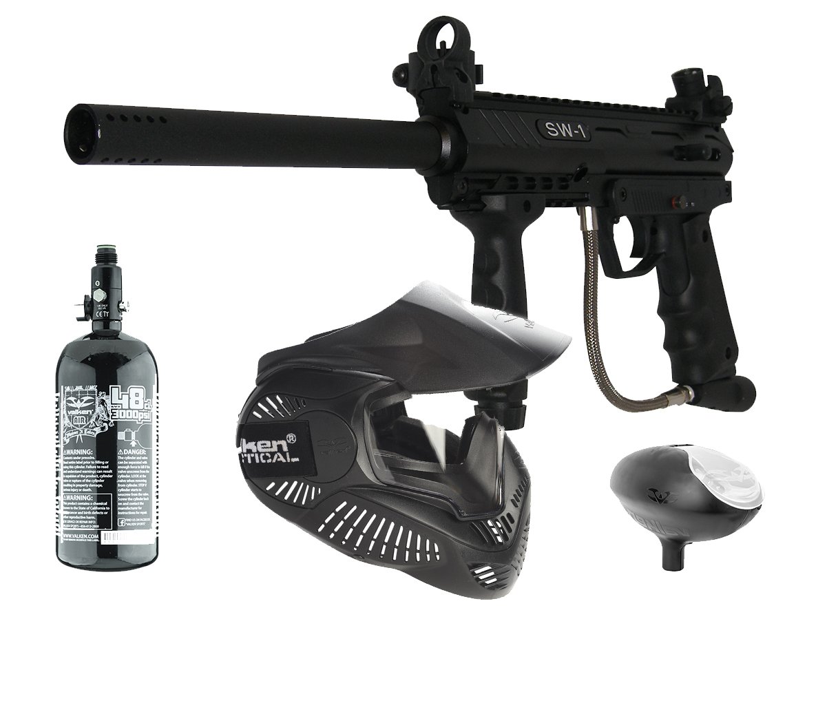 DXP0021P Delux VTAC Blackhawk Mechanical Paintball Gun Set 48ci HPA ...