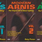 VD5532P   3 DVD Set Modern Arnis Filipino Stick Fighting empty hands, weapons Remy Presas