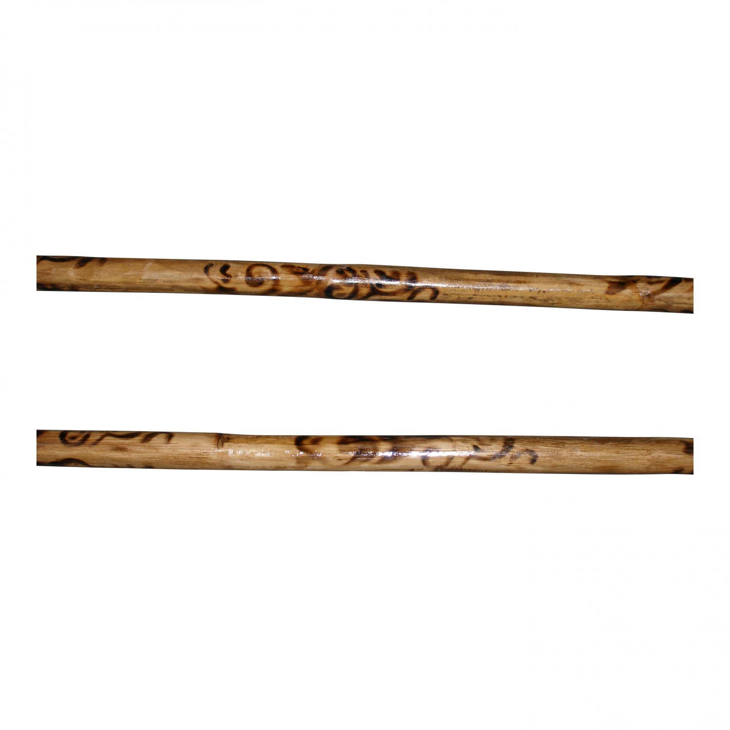WF0525A(2) 2 Filipino Escrima Kali Arnis TRIBAL Burn Rattan Sticks 28