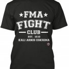 AT0800A-XL  Filipino Martial Arts FMA Fight Club T-Shirt XL Black escrima kali arnis