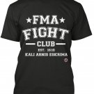 AT0800A-L  Filipino Martial Arts FMA Fight Club T-Shirt LARGE Black escrima kali arnis