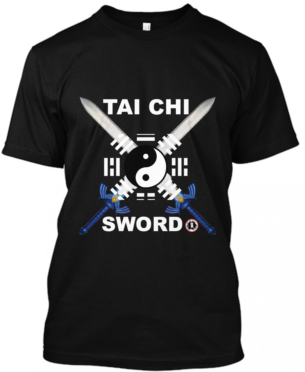 AT1600A-S  Tai Chi Sword T-Shirt Black tee chinese shaolin martial arts kung fu