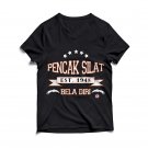 AT1900A-S  Pencak Silat Fight Club T-Shirt Black tee Indonesian deadly martial arts