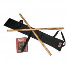 WF0530S  Complete Escrima Kali Arnis Rattan Stick Set $85 Value! Weapons Case Knife DVD