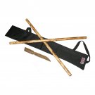 WF0530R     Deluxe Escrima Kali Arnis Rattan Stick Set $55 Value! Plus Weapons Case & Knife