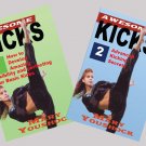 VD3033P  2 DVD Set The Awesome Tournament Taekwondo Karate Kicking - Mary Youshock