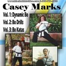 VO5542P  3 DVD Set Female Women Tournament Karate Bo Staff Training - Casey Marks