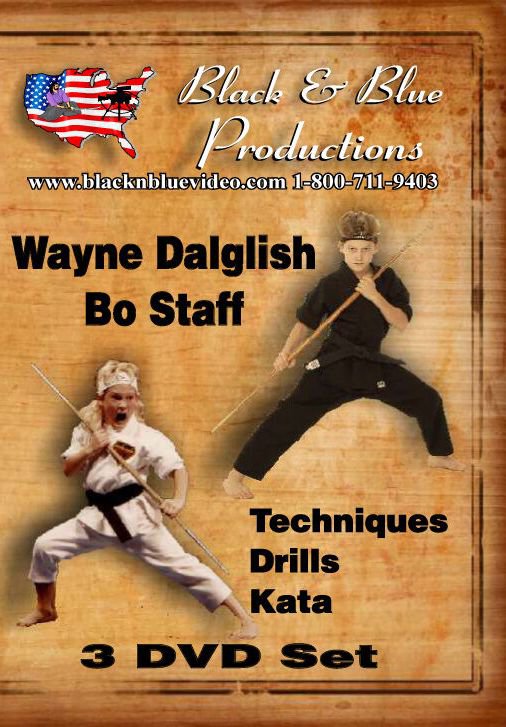 VO5342P  3 DVD Set Youth Tournament Karate Bo Staff Training Course - Wayne Dalglish