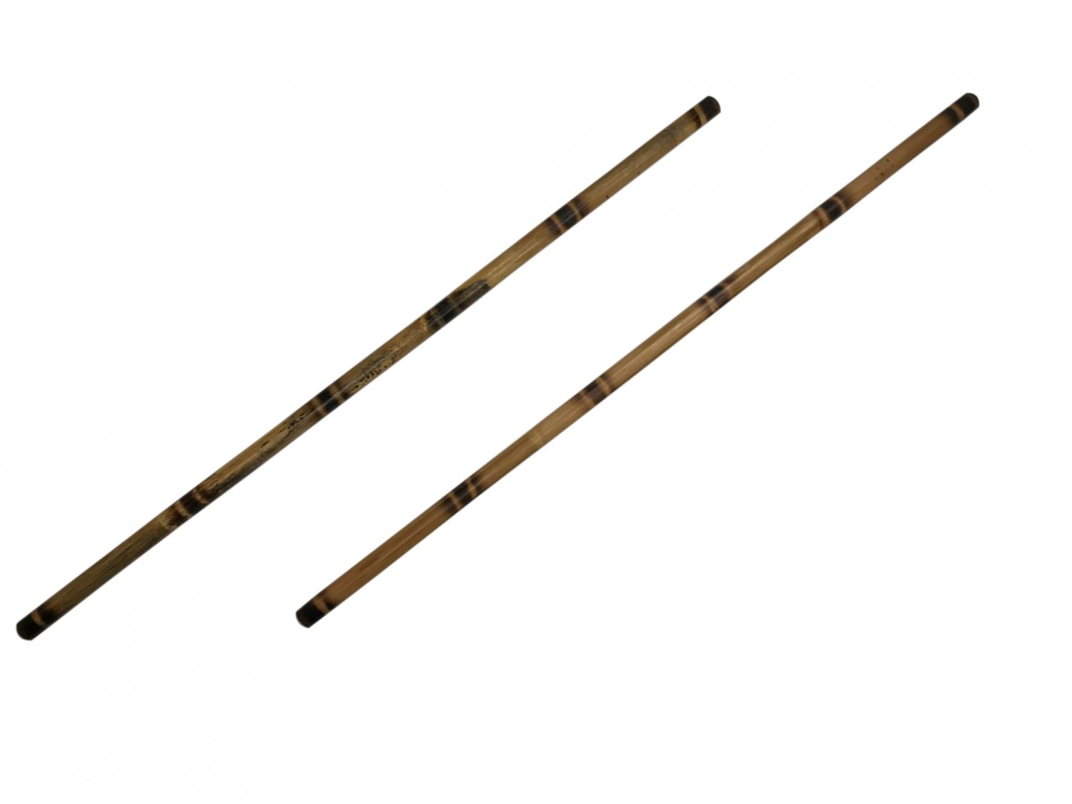 WF0530A-R(2)  2 Filipino Martial Arts Escrima Kali Arnis Burned Rattan Speed Sticks 28" x 7/8"