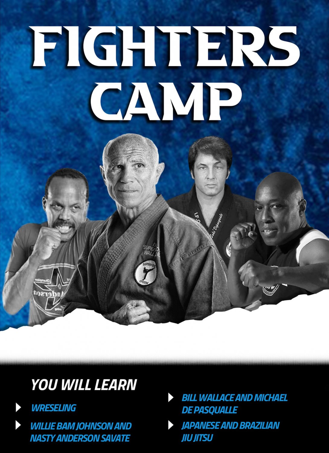VD9427A  Fighters Camp DVD 'Superfoot' Wallace 'Bam' Johnson 'Nasty' Anderson DePasqualle
