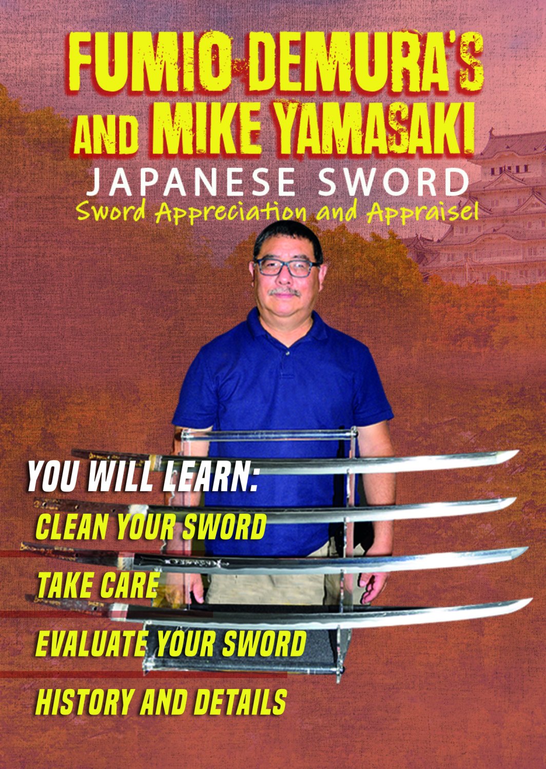 VD9435A Fumio Demura with Japanese Sword expert Mike Yamasaki DVD karate martial arts