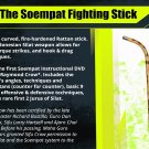WF1050P Indonesian Pentjak Silat Soempat Curved Rattan Fighting Stick & DVD Set escrima