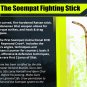 WF1050P Indonesian Pentjak Silat Soempat Curved Rattan Martial Arts Stick & DVD Set escrima
