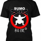 AT2100A-XL  Japanese Sumo Wrestling T-Shirt Black XL tee traditional martial arts judo jiujitsu