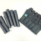 UX8111A  6 Reusable Airtight Adjustable Cigar Tubes & Belt Pouch Set