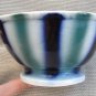 Antique Imperial Russian Gardner, Kuznetsov porcelain IKAT bowl 1900