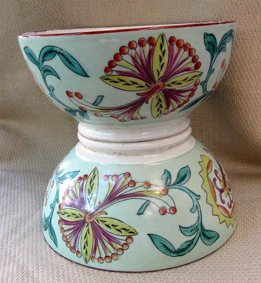 Imperial Russian Soviet Gardner Porcelain Pair of Bowls