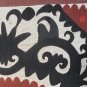 Vintage Uzbek Samarkand Suzani hand embroidered