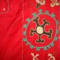 Antique uzbek silk suzani Prayer rug.