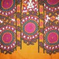 RARE FINE SUZANI, ANTIQUE UZBEK SILK EMBROIDERY, 1880