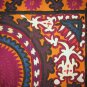 RARE FINE SUZANI, ANTIQUE UZBEK SILK EMBROIDERY, 1880