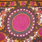 RARE FINE SUZANI, ANTIQUE UZBEK SILK EMBROIDERY, 1880