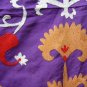 ANTIQUE UZBEK SUZANI SAMARKAND SILK EMBROIDERY, 1900.
