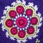 ANTIQUE UZBEK SUZANI TASHKENT SILK EMBROIDERY, 1920.