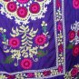 ANTIQUE UZBEK SUZANI TASHKENT SILK EMBROIDERY, 1920.
